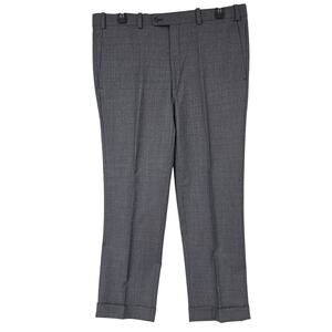 Aristo Eighteen Ari8to Plaid Stirling Wool Career Dress Pants Grey 38 x 29 3775